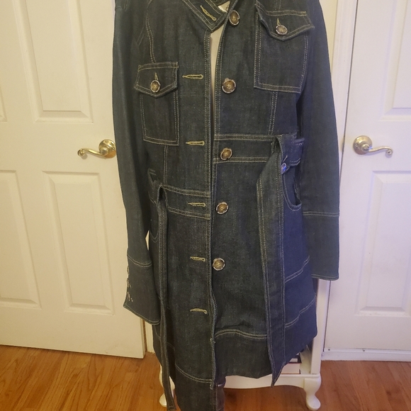 Laundry by Shelli Segal Jean Trench Jacket - Picture 3 of 16